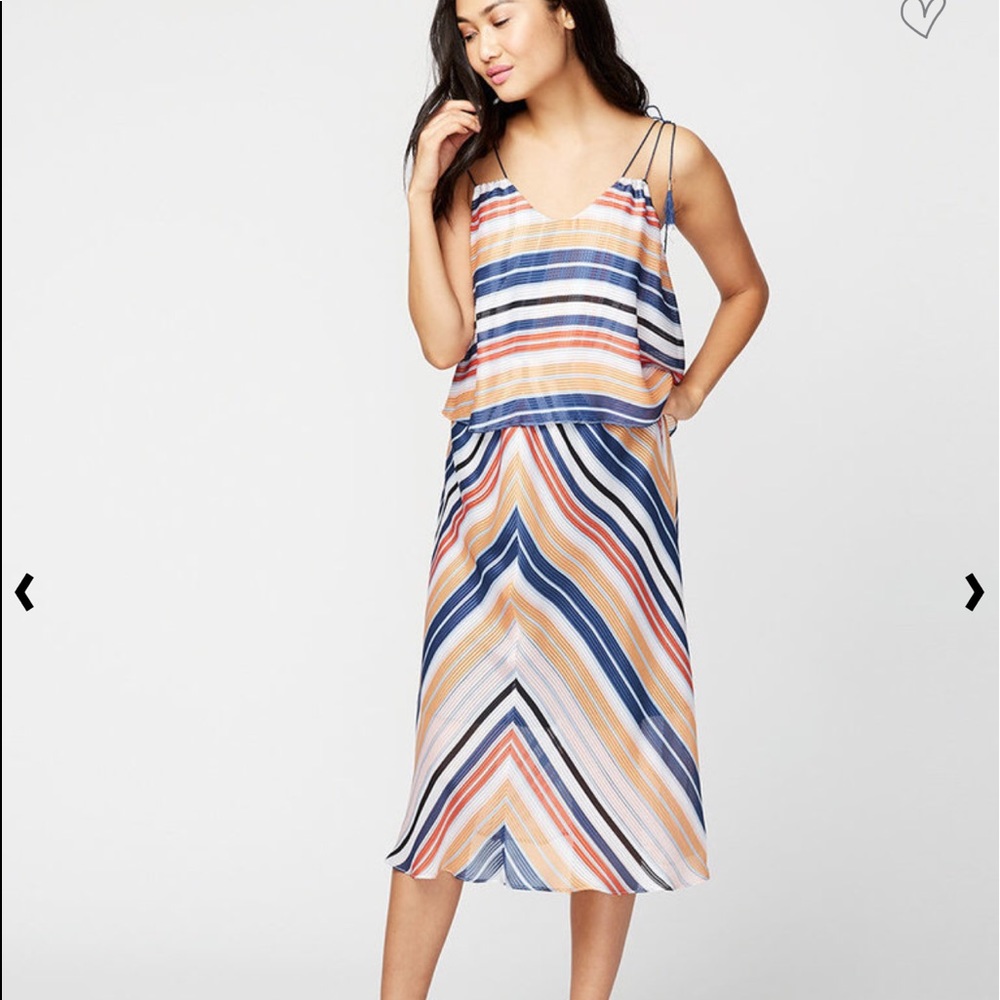 Rachel Roy striped midi dress